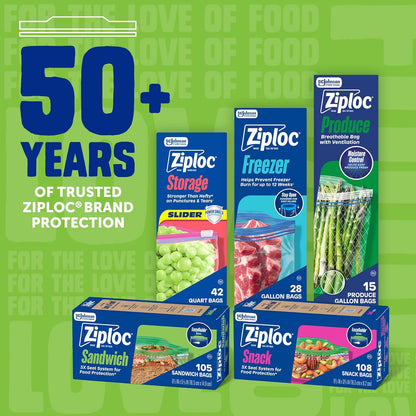 Ziploc Sandwich and Snack Bags for School Lunches – Kid-Safe BPA-Free Reusable Storage for Busy Moms