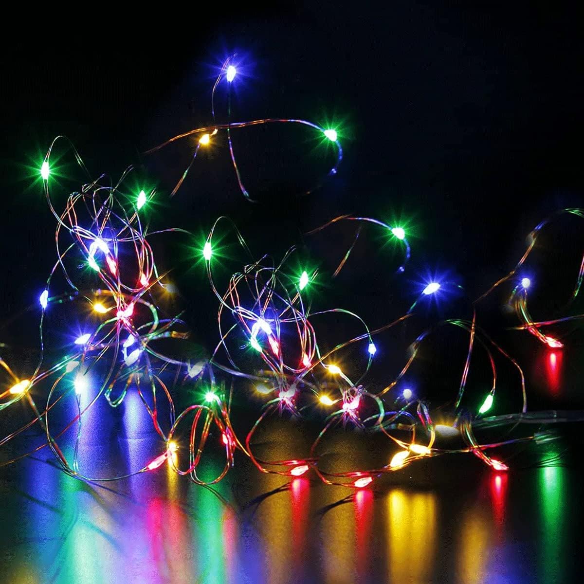 ZPH Waterproof Fairy Lights Battery Powered – Outdoor Patio and Balcony Mood Lighting, 4 Pack